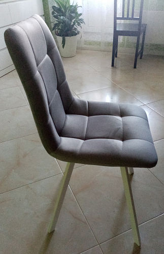 Стул на металлокаркасе Чилли бежевый / белый каркас фото покупателя 1524