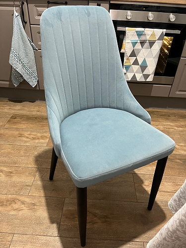 Стул на металлокаркасе Kora dark gray / black фото покупателя 304