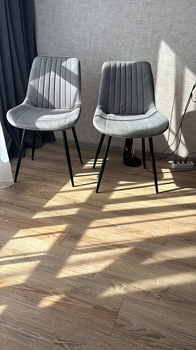 Стул на металлокаркасе Седа К крутящийся светло-серый / белый фото покупателя 107