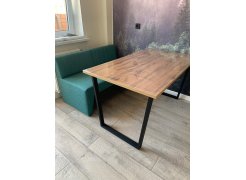 Стол Лота Лофт 140 25 мм черный матовый / бетон фото покупателя 356