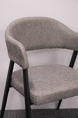 Стул на металлокаркасе Twin gray / black из шоурума 2