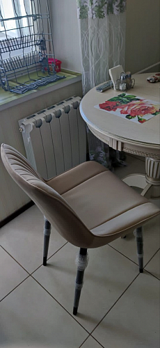 Комплект стульев Вейв 4 шт светло-серый / черный фото покупателя 18