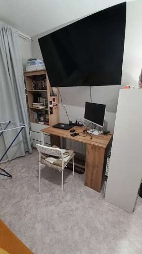 Письменный стол Битти Лофт 116х60х75 креатель / черный матовый фото покупателя 149