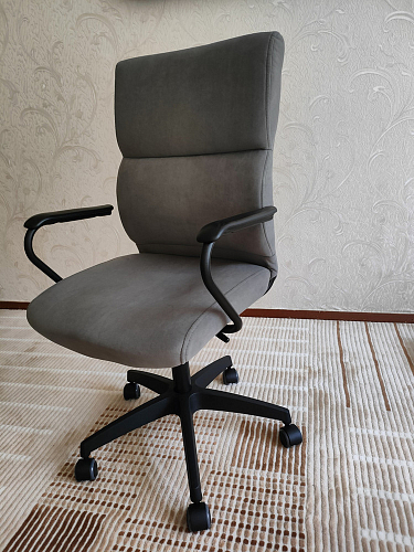 Компьютерное кресло Benefit/Бенефит флок бежевый 7 фото покупателя 43