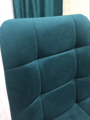 Стул на металлокаркасе Чилли синяя ткань / белый фото покупателя 1463