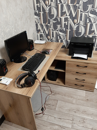 Компьютерный стол КСТ-109П правый венге фото покупателя 105