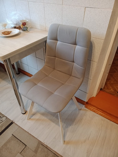 Стул на металлокаркасе Чилли синий / белый фото покупателя 949