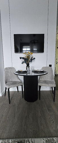 Стул на металлокаркасе Kora green / black фото покупателя 356