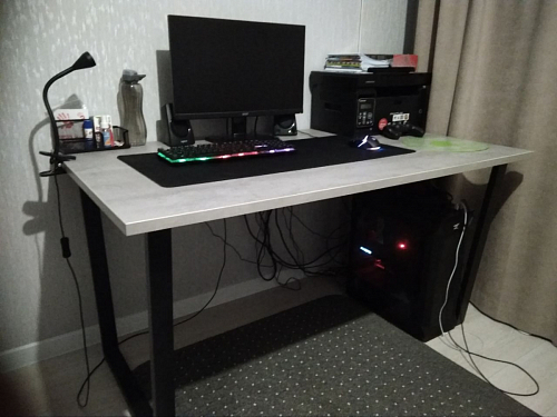 Стол раскладной Лота Лофт 120 25 мм юта / черный матовый фото покупателя 118