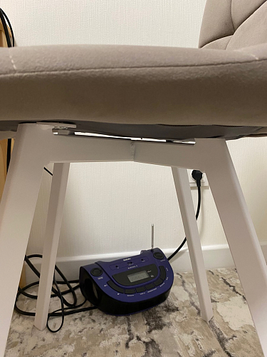 Стул на металлокаркасе Чилли К светло-серый велюр / черный каркас фото покупателя 330