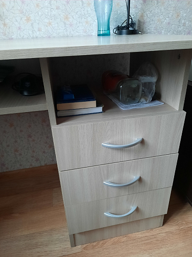 Стол письменный Бриз МДФ волна лайм / ясень светлый фото покупателя 255