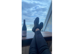 Письменный стол Леон Лофт дуб делано темный / черный матовый фото покупателя 150