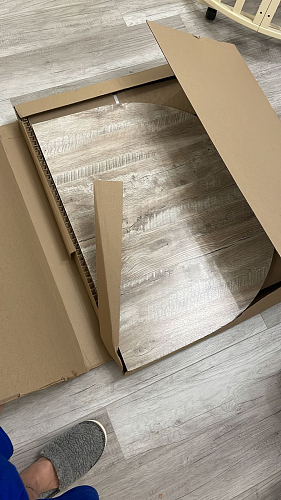 Стол-книжка СП-12 беленый дуб фото покупателя 4