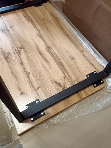 Стол раскладной Лота Лофт 120 25 мм юта / черный матовый фото покупателя 919