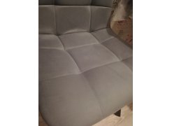 Стул на металлокаркасе Чилли синяя ткань / белый фото покупателя 362