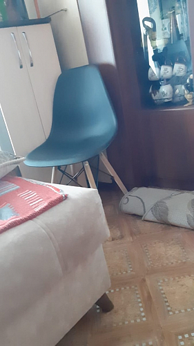 Пластиковый стул Eames PC-015 серо-голубой / дерево фото покупателя 322