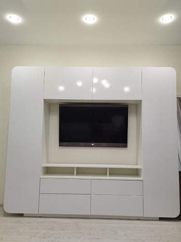 Готовая гостиная Румба белый / белый глянец  - Уцененный экземпляр фото покупателя 94