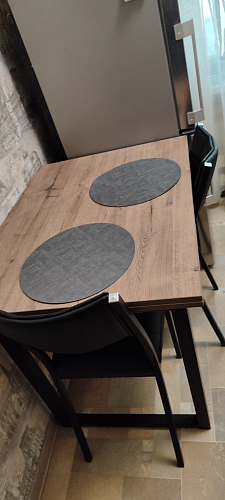 Стол Форли дуб велингтон / черный матовый фото покупателя 53