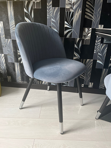 Стул на металлокаркасе Gabi 1 light purple / black фото покупателя 184