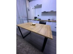 Стол Лота Лофт 140 25 мм черный матовый / бетон фото покупателя 545