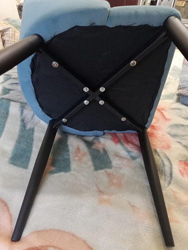 Стул на металлокаркасе Kora beige / black фото покупателя 101