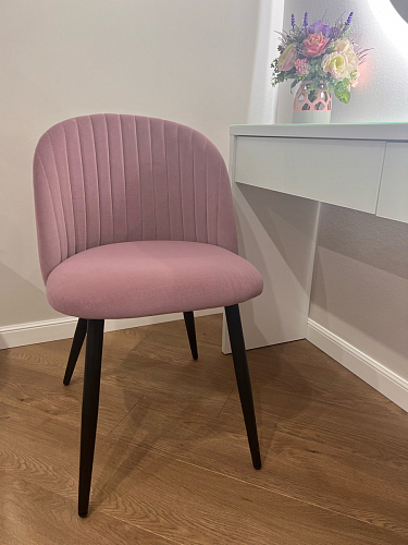 Стул на металлокаркасе Gabi 1 beige / black фото покупателя 920