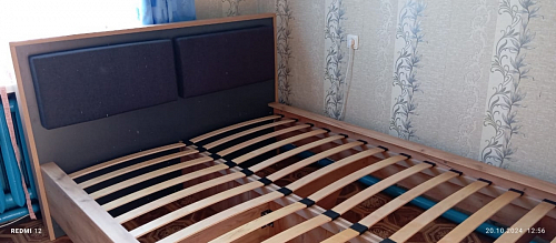 Двуспальная кровать Клауд 160х200 парящая дуб крафт золотой / антрацит фото покупателя 412