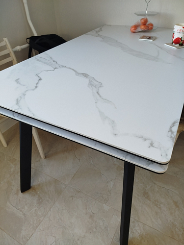 Керамический стол Норман 120(180)х80 shakespeare black / черный фото покупателя 3