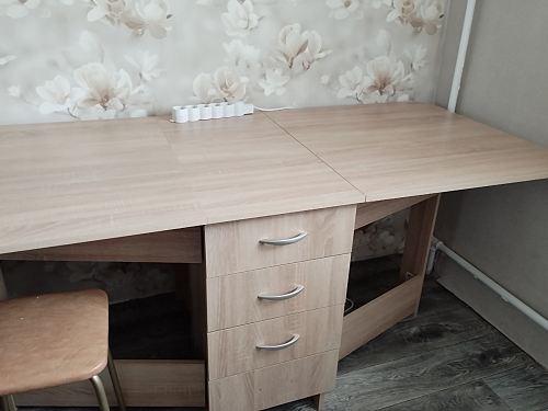 Стол-книжка Глория 606 М с ящиками дуб сонома фото покупателя 55