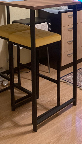 Барная стойка Дилан Лофт 120х60х110 бетон фото покупателя 32