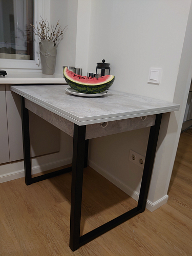 Стол Форли дуб велингтон / черный матовый фото покупателя 62