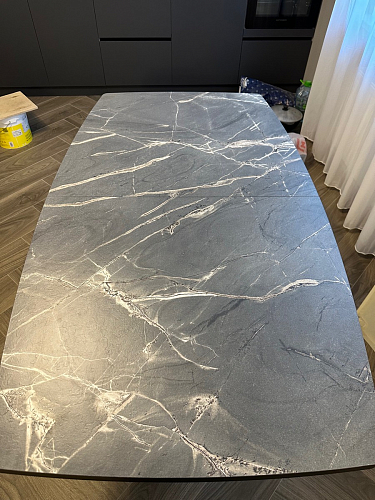 Стол на тумбе Эудес черный фото покупателя 1