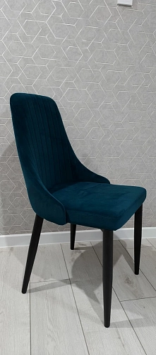 Стул на металлокаркасе Kora light purple / black фото покупателя 40