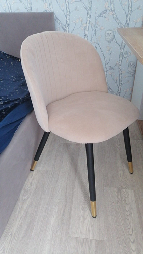 Стул на металлокаркасе Gabi 1 light purple / black фото покупателя 58