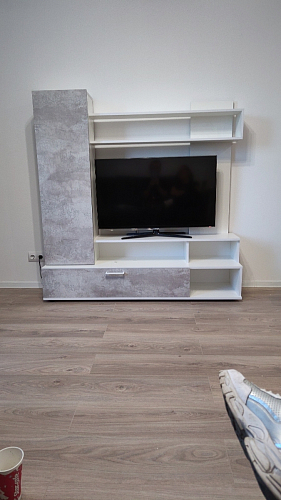 Готовая гостиная Jimenez дуб венге / белый глянец фото покупателя 27