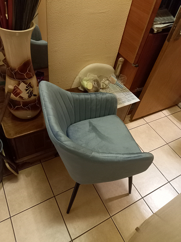 Стул на металлокаркасе Slam синий фото покупателя 117