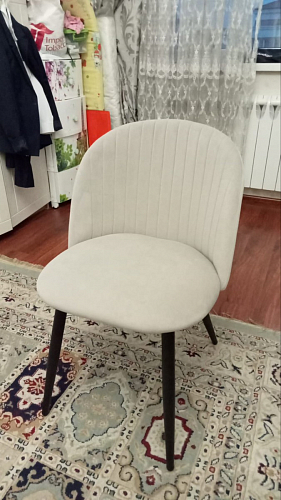 Стул на металлокаркасе Gabi 1 light purple / black фото покупателя 508