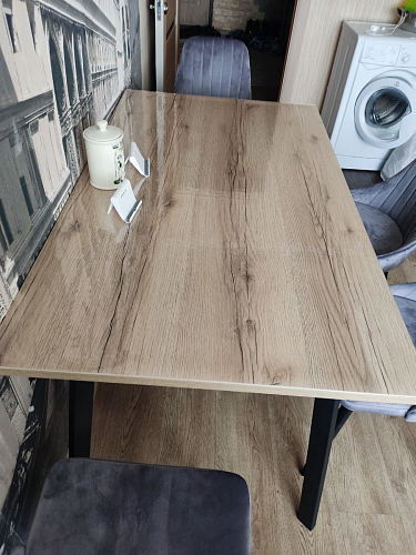 Стол Тринити Лофт 120 25 мм черный матовый / юта фото покупателя 34