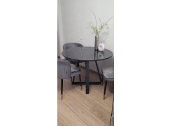 Стеклянный стол Норфолк 100 золото фото покупателя 42