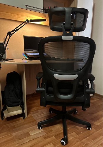 Компьютерное кресло Sprut темно-серый / черный фото покупателя 15