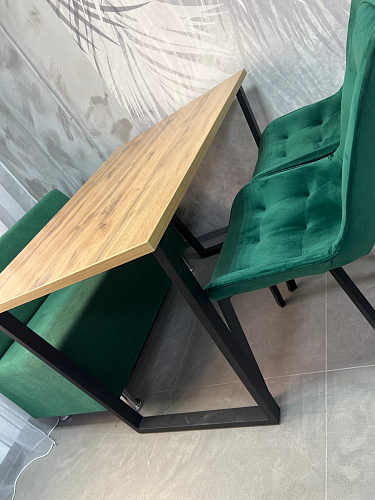 Деревянный стол Лота Лофт 140х80 дуб крафт табачный / черный матовый фото покупателя 836