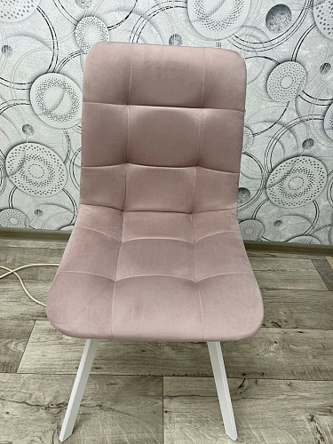 Стул на металлокаркасе Чилли К светло-серый велюр / черный каркас фото покупателя 1330