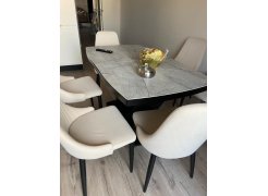 Стул на металлокаркасе Kora beige / black фото покупателя 470