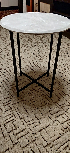 Журнальный столик Грейс мрамор серый / белый фото покупателя 9