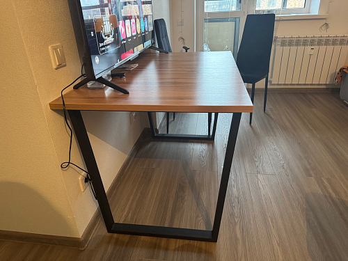 Деревянный стол Лота Лофт 120x75 дуб крафт табачный / черный матовый фото покупателя 745