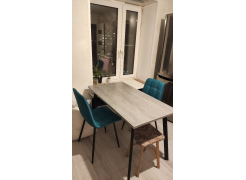 Стол Тринити Лофт 120 32 мм бетон / черный матовый фото покупателя 55