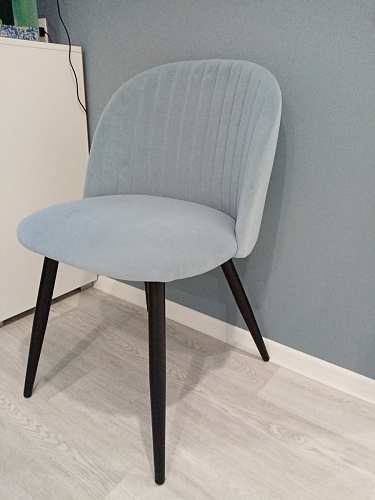 Стул на металлокаркасе Gabi 1 light purple / black / gold фото покупателя 288