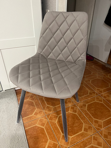 Комплект из "МР Стул Баодин К б/к латте (velutto 08) / черный каркас , 4 шт" фото покупателя 11