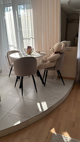 Стул на металлокаркасе Gabi latte / gold / black фото покупателя 119