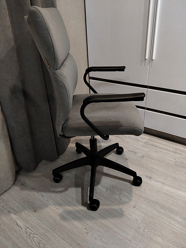 Компьютерное кресло Benefit/Бенефит флок серый 29 фото покупателя 58